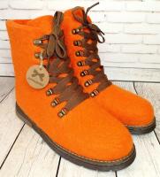 Женские ботинки валяные Бергшаф",Pumpkin 39